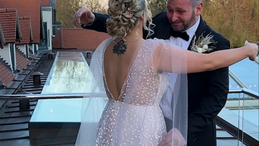 First look with dad  