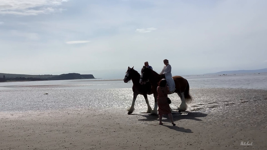 Ayr Beach Wedding on Horseback