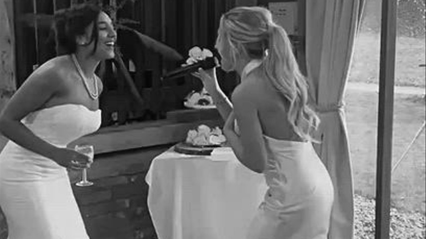 When you get to sing for your best friends wedding!
