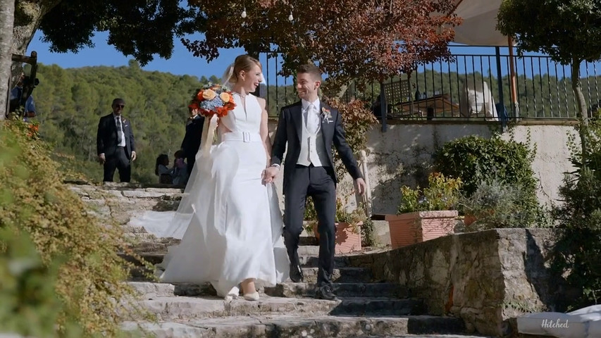 Arrival of the bride and groom