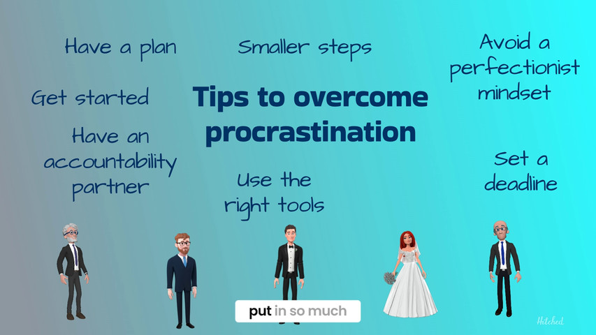 Overcoming wedding speech procrastination