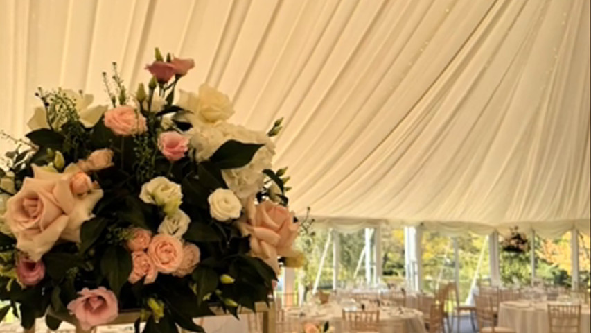 Wedding Flowers for Chloe & James at Longstowe Hall