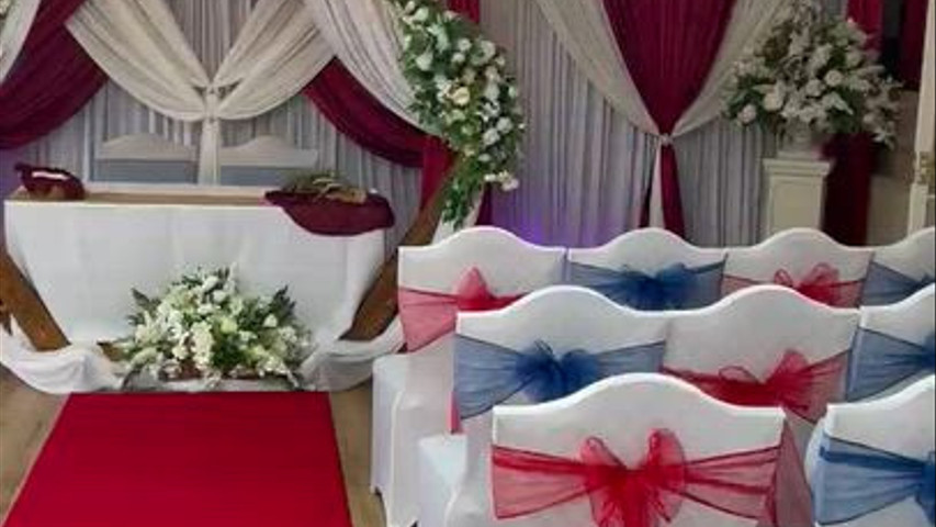 Blue & Burgundy Wedding 