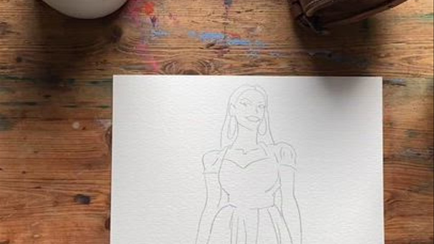 Lady nice dress 