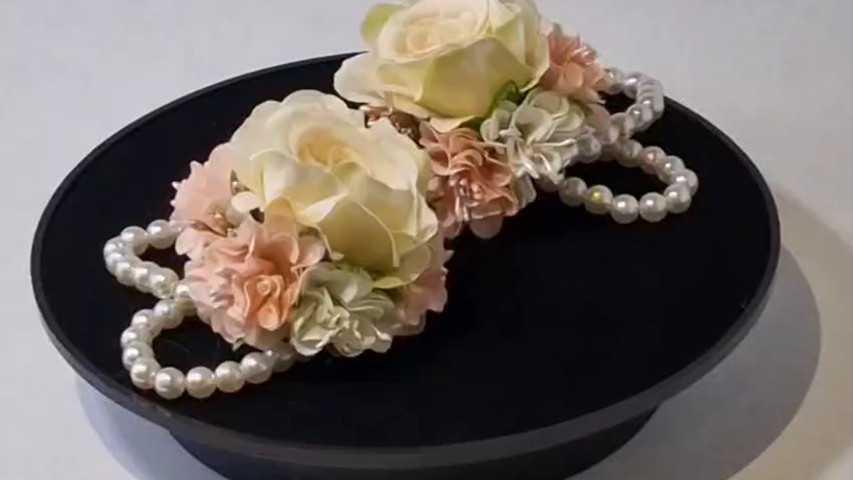 Pearl bracelet corsage