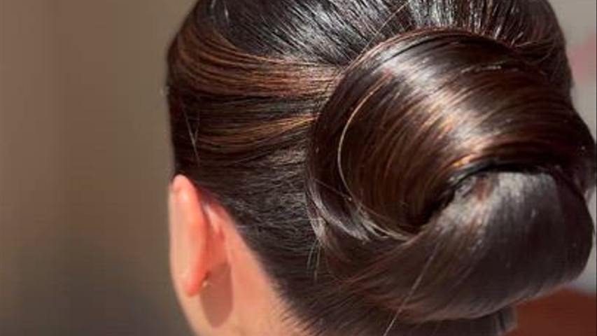 Sleek bun