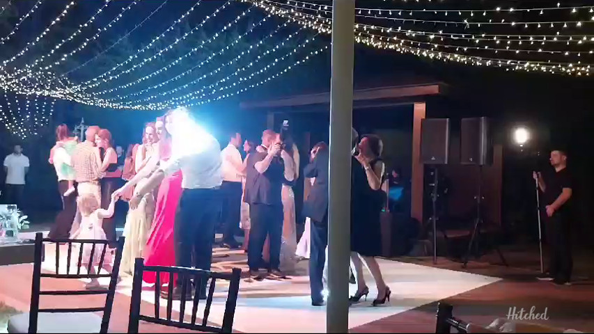 Wedding party - video by a wedding guest