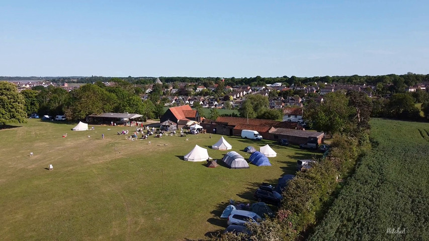 Birdseye view over Battlewick Farm