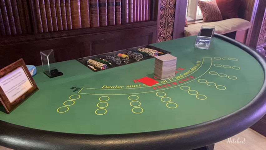 Fun casino tables for wedding