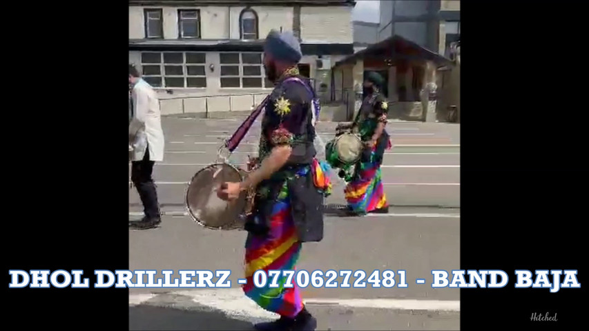 Dhol Players, Bhangra Dancers and Brass Band Baja