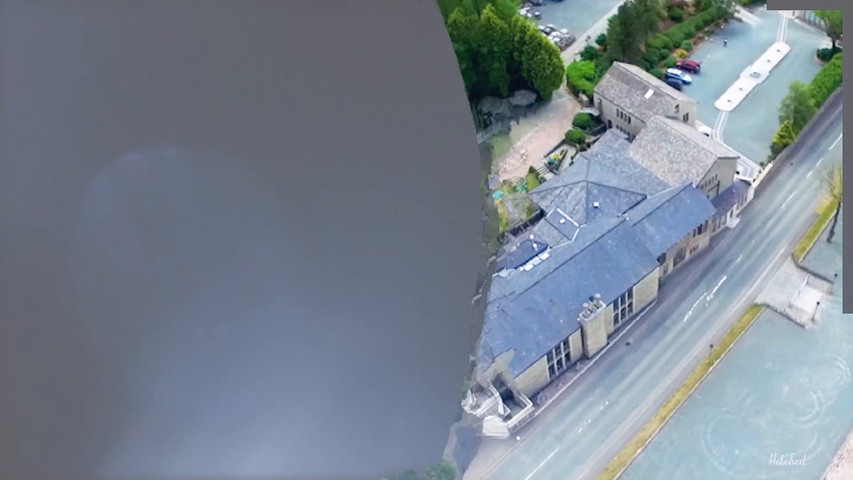 Drone footage of the Saddleworth Hotel