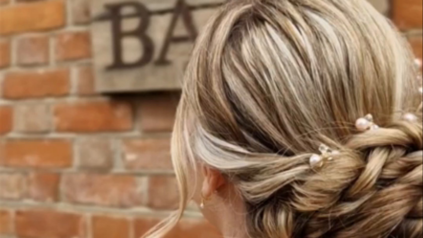 Plaited Bridesmaid Bun created by Brides By Rose