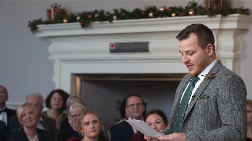 Christmas wedding at Slindon House