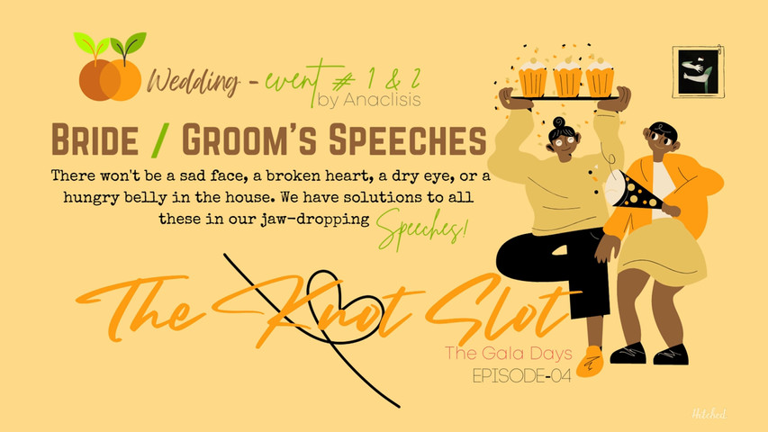 Bride & groom wedding toast / wedding vows / wedding speech
