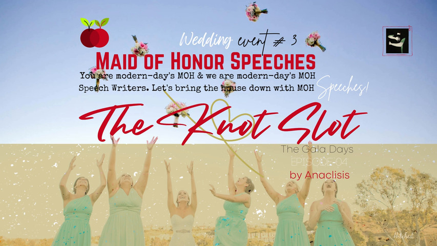 Maid of honor, best man, wedding vows, wedding speech & wedding toast